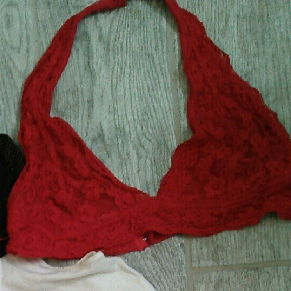 Red bralette
